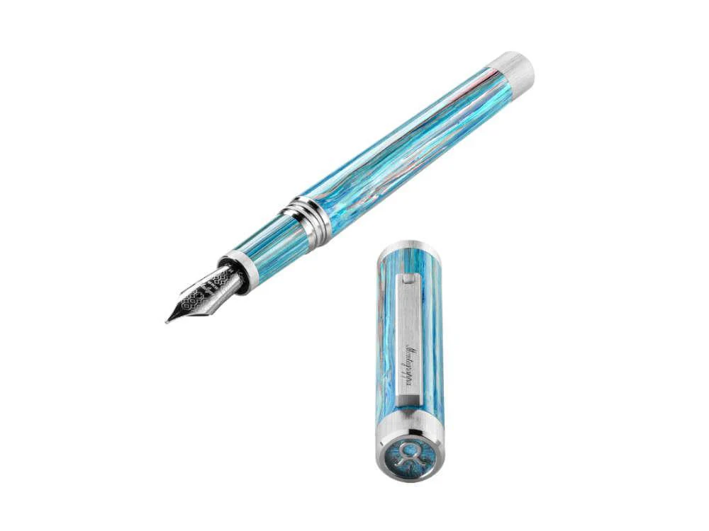 Montegrappa Zero Zodiac Taurus Fountain Pen, Blue, ISZEZ-IP-A1 - Image 5