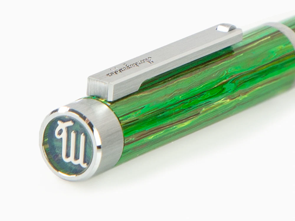 Montegrappa Zero Zodiac Virgo Ballpoint pen, Green, Stainless Steel, ISZEZBIP-G8 - Image 9