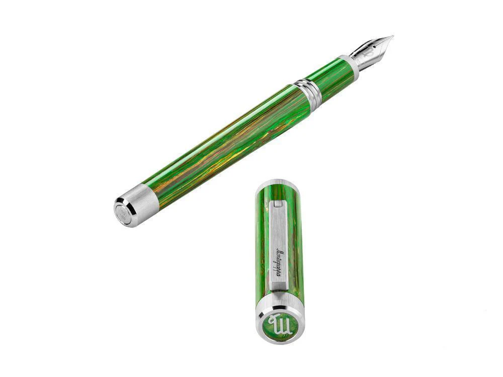 Montegrappa Zero Zodiac Virgo Fountain Pen, 14k, LE, ISZEZ-4P-G8 - Image 6