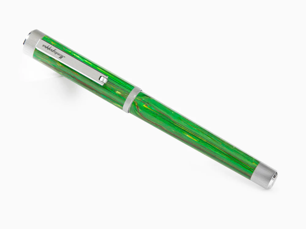 Montegrappa Zero Zodiac Virgo Fountain Pen, Stainless Steel, ISZEZ-IP-G8 - Image 3