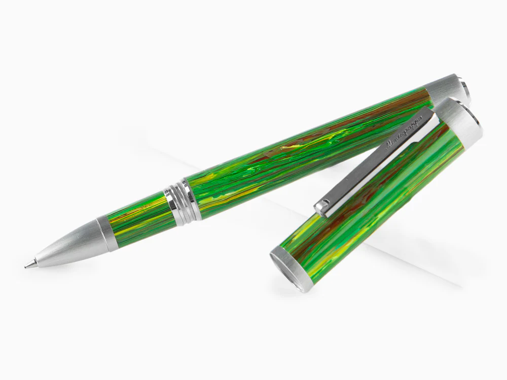 Montegrappa Zero Zodiac Virgo Rollerball pen, Green, Steel, ISZEZRIP-G8 - Image 4