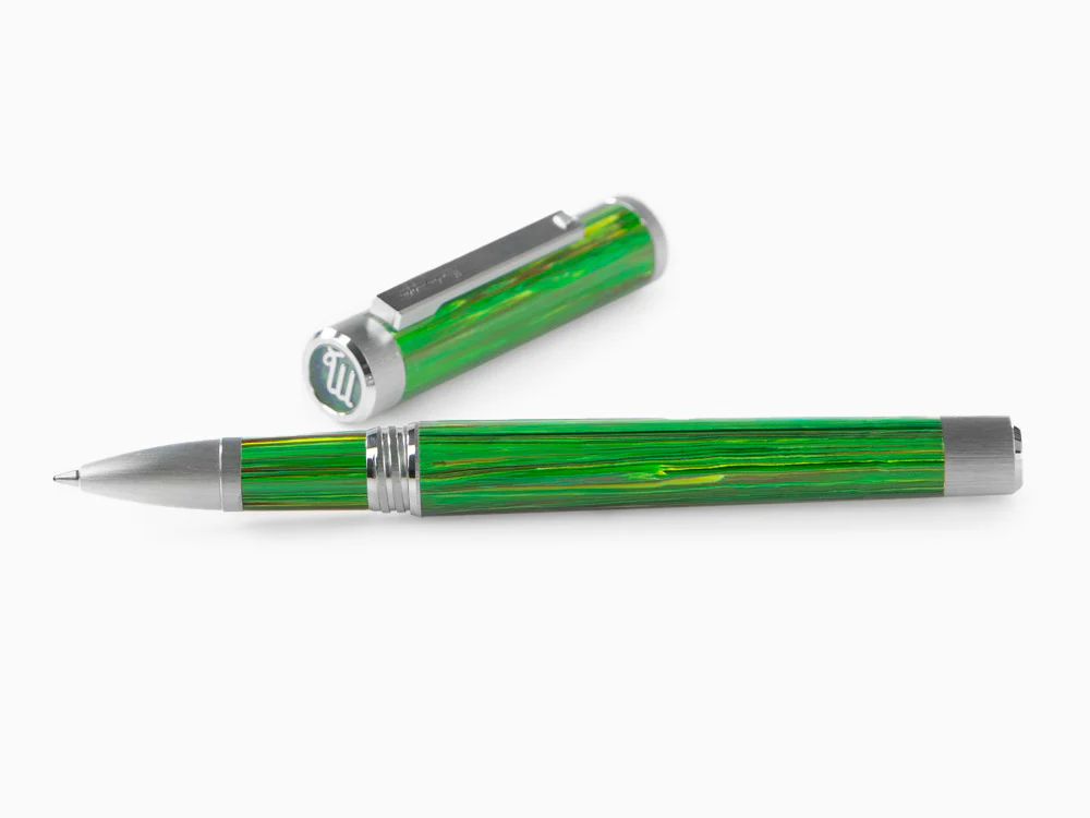 Montegrappa Zero Zodiac Virgo Rollerball pen, Green, Steel, ISZEZRIP-G8 - Image 7