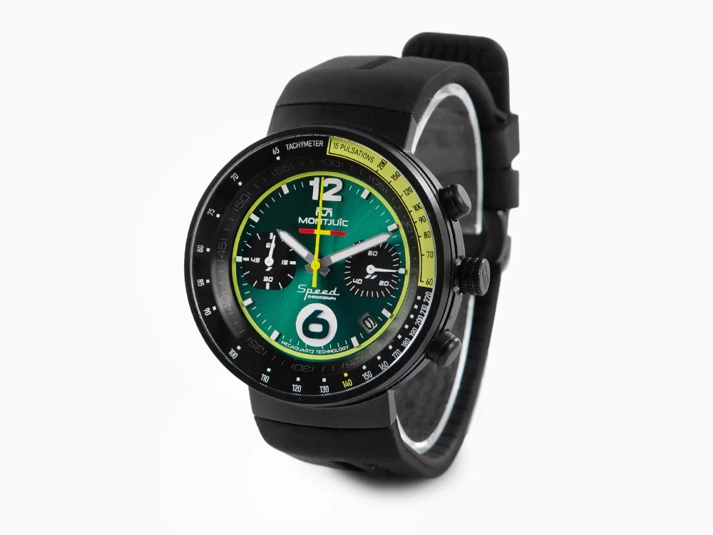 Montjuic Bahréin Speed Chrono Quartz Watch, Green, 45 mm, MJ2.0906.B - Image 4