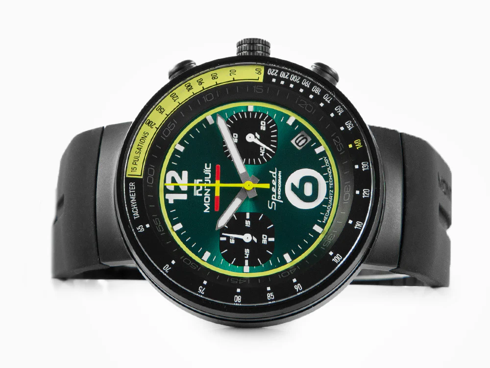 Montjuic Bahréin Speed Chrono Quartz Watch, Green, 45 mm, MJ2.0906.B - Image 7
