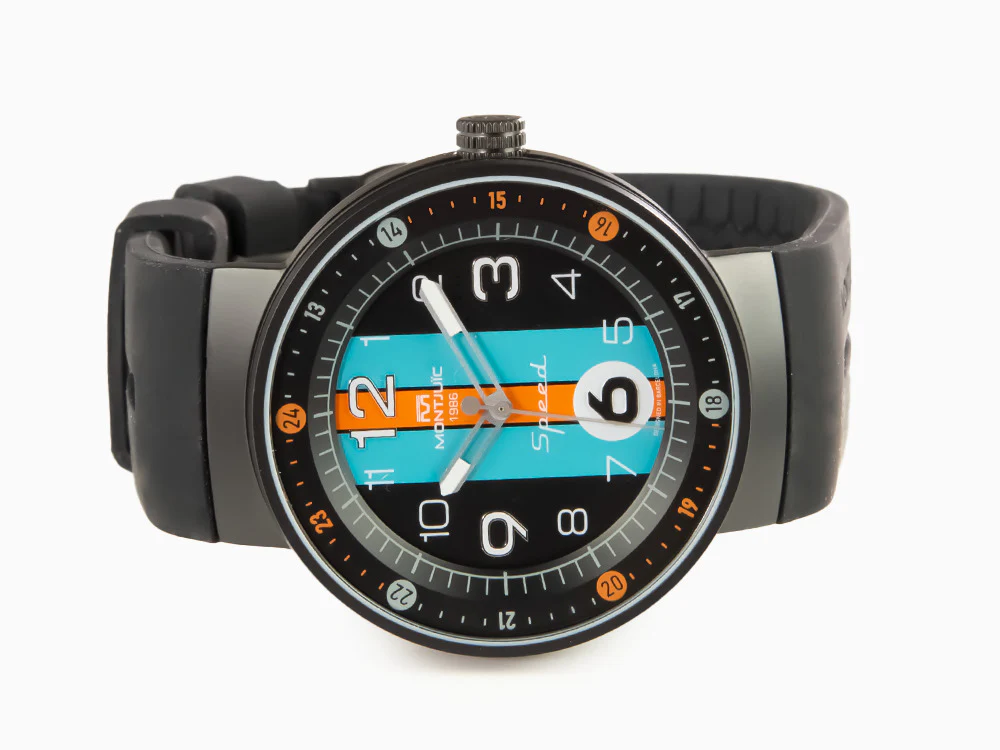 Montjuic Special Quartz Watch, Stainless Steel 316L, Black, 43 mm, MJ1.1201.B - Image 7