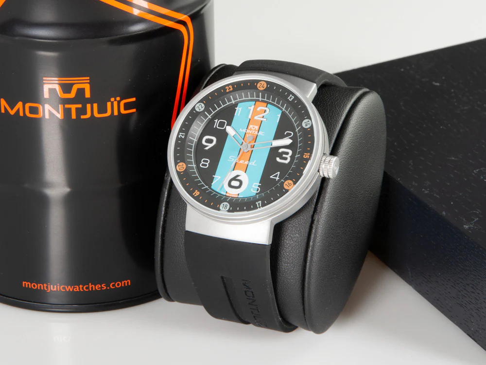 Montjuic Special Quartz Watch, Stainless Steel 316L, Black, 43 mm, MJ1.1201.S - Image 4