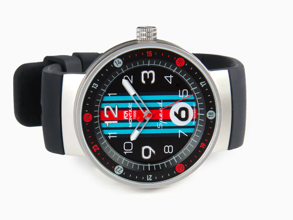 Montjuic Special Quartz Watch, Stainless Steel 316L, Black, 43 mm, MJ1.1302.S - Image 7