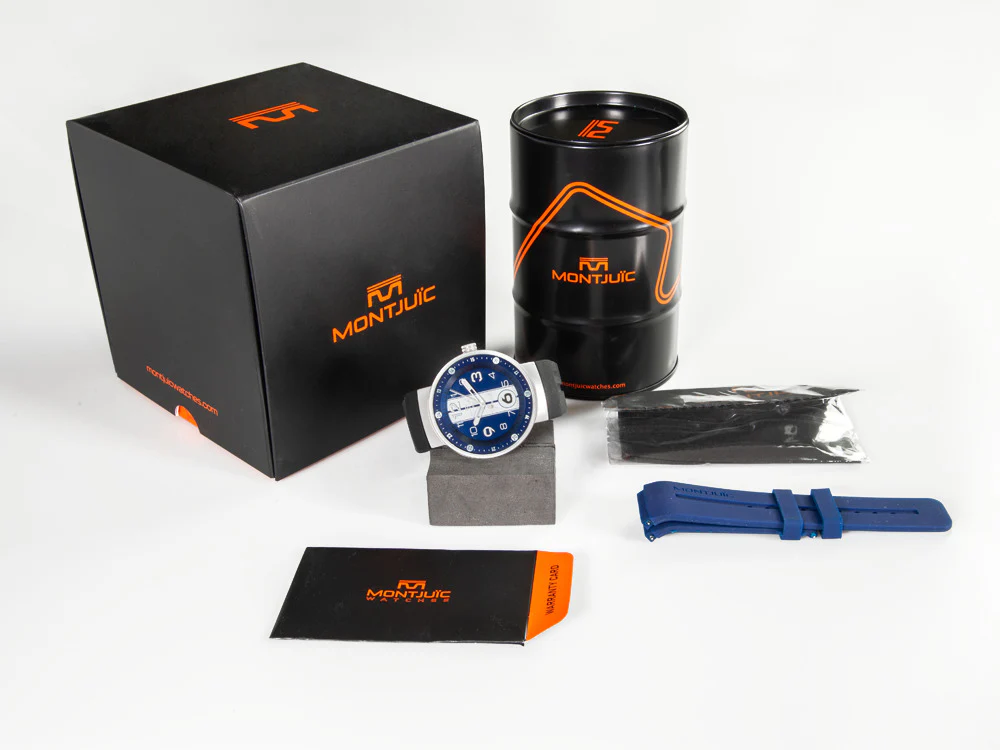 Montjuic Special Quartz Watch, Stainless Steel 316L, Blue, 43 mm, MJ1.1004.S - Image 8