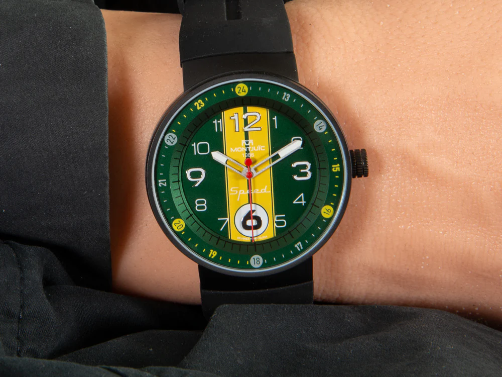 Montjuic Special Quartz Watch, Stainless Steel 316L, Green, 43 mm, MJ1.1108.B - Image 6