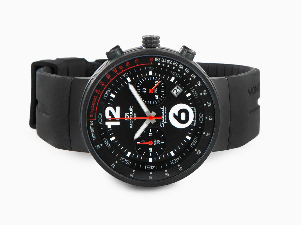 Montjuic Speed Chronograph Quartz Watch, Black, 45 mm, MJ2.0202.B - Image 7
