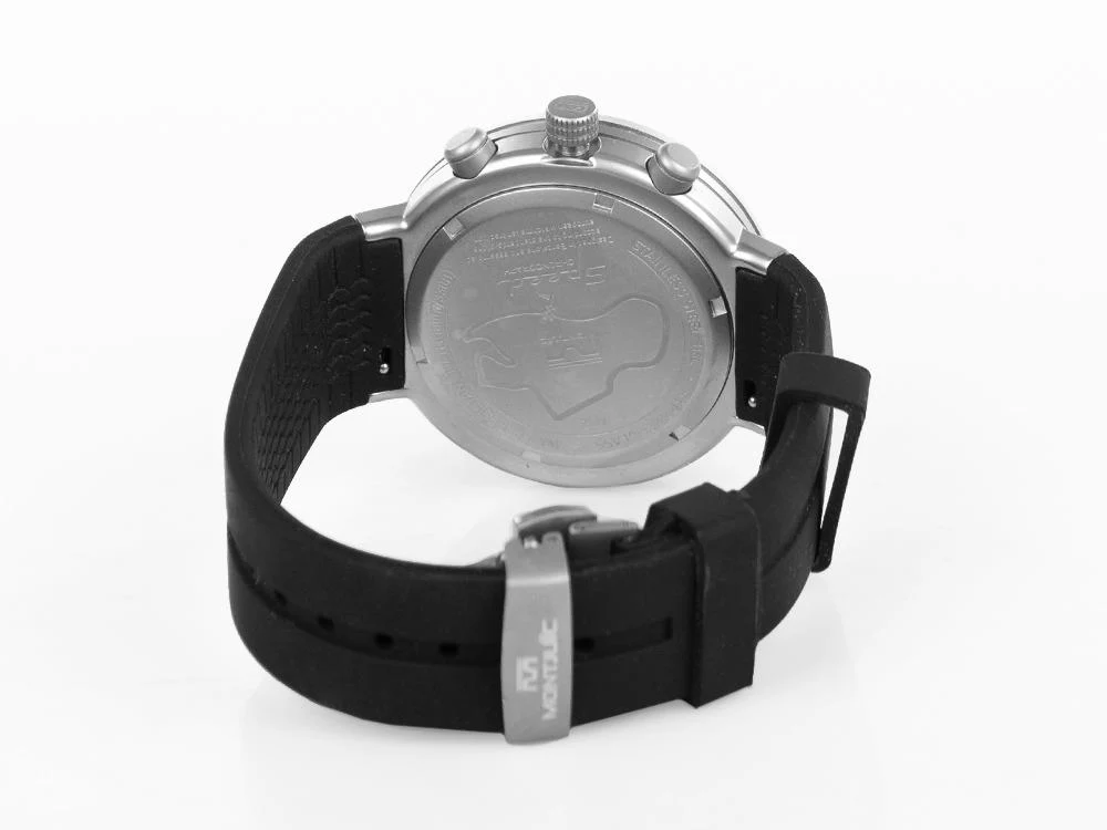 Montjuic Speed Chronograph Quartz Watch, Stainless Steel, Blue, 45mm, MJ2.0303.S - Image 3