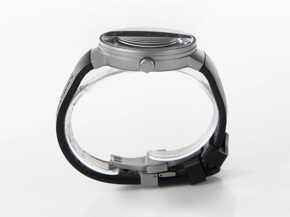 Montjuic Speed GMT Quartz Watch, Stainless Steel, Black, 43 mm, MJ3.0101.S - Image 5
