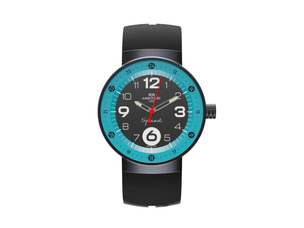 Montjuic Speed Special Racing Series Quartz Watch, Black, 43 mm, MJ1.1611.B