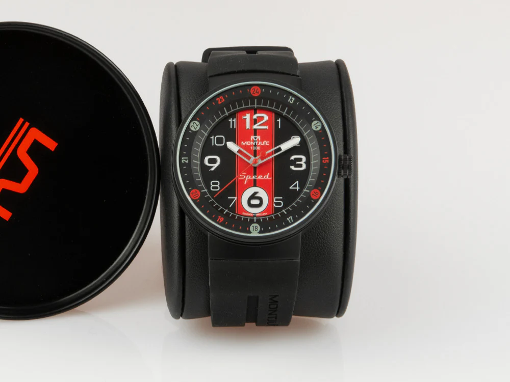 Montjuic Sport Quartz Watch, Stainless Steel 316L, Black, 43 mm, MJ1.0602.B - Image 2