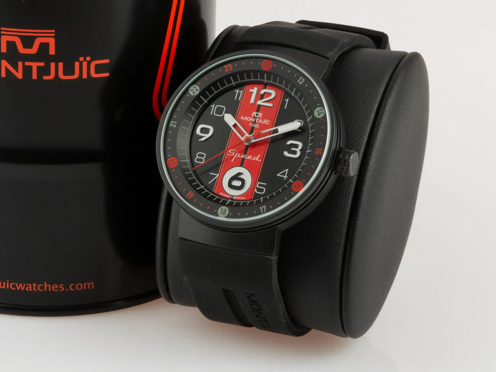 Montjuic Sport Quartz Watch, Stainless Steel 316L, Black, 43 mm, MJ1.0602.B - Image 4