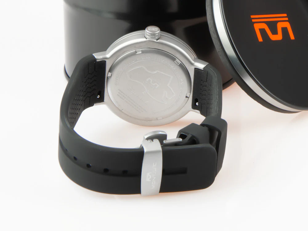 Montjuic Sport Quartz Watch, Stainless Steel 316L, Black, 43 mm, MJ1.0602.S - Image 4