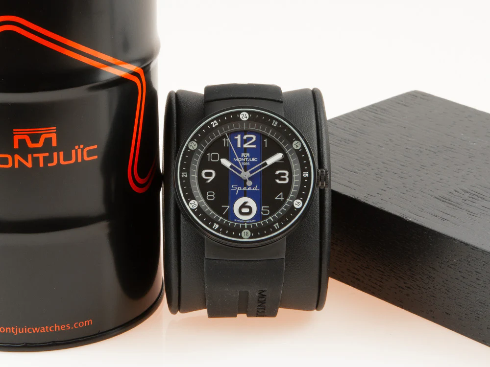 Montjuic Sport Quartz Watch, Stainless Steel 316L, Black, 43 mm, MJ1.0703.B - Image 2