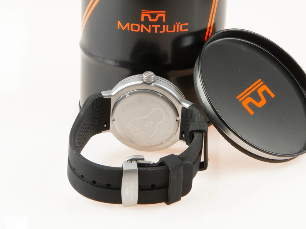 Montjuic Sport Quartz Watch, Stainless Steel 316L, Black, 43 mm, MJ1.0703.B - Image 3