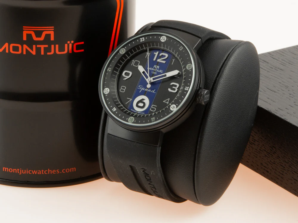 Montjuic Sport Quartz Watch, Stainless Steel 316L, Black, 43 mm, MJ1.0703.B - Image 4