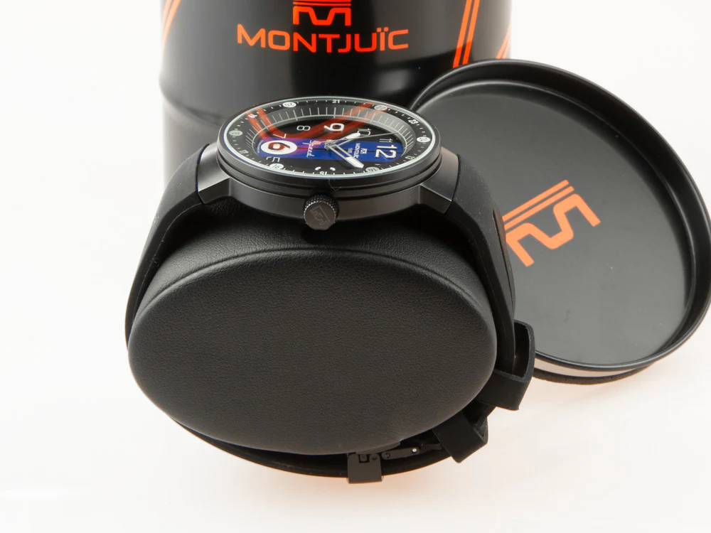 Montjuic Sport Quartz Watch, Stainless Steel 316L, Black, 43 mm, MJ1.0703.B - Image 5