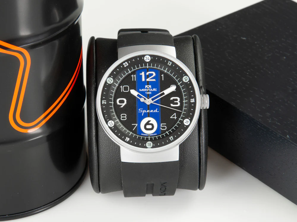 Montjuic Sport Quartz Watch, Stainless Steel 316L, Black, 43 mm, MJ1.0703.S - Image 2