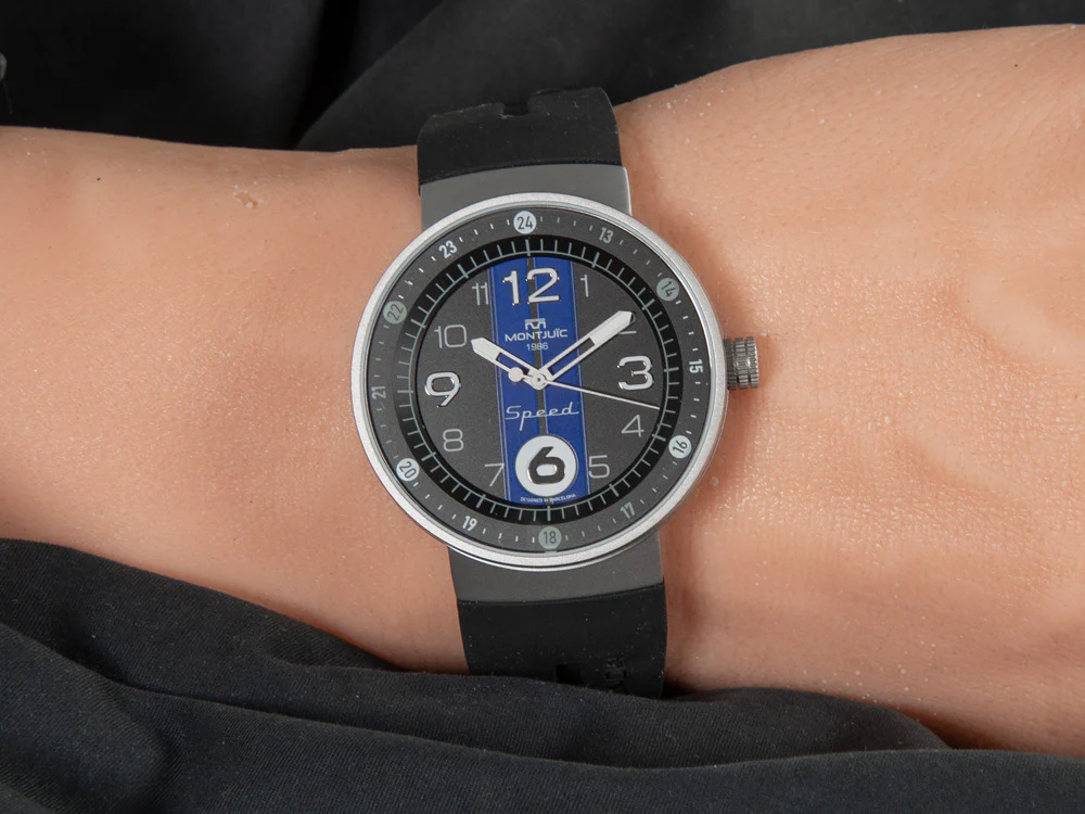 Montjuic Sport Quartz Watch, Stainless Steel 316L, Black, 43 mm, MJ1.0703.S - Image 6