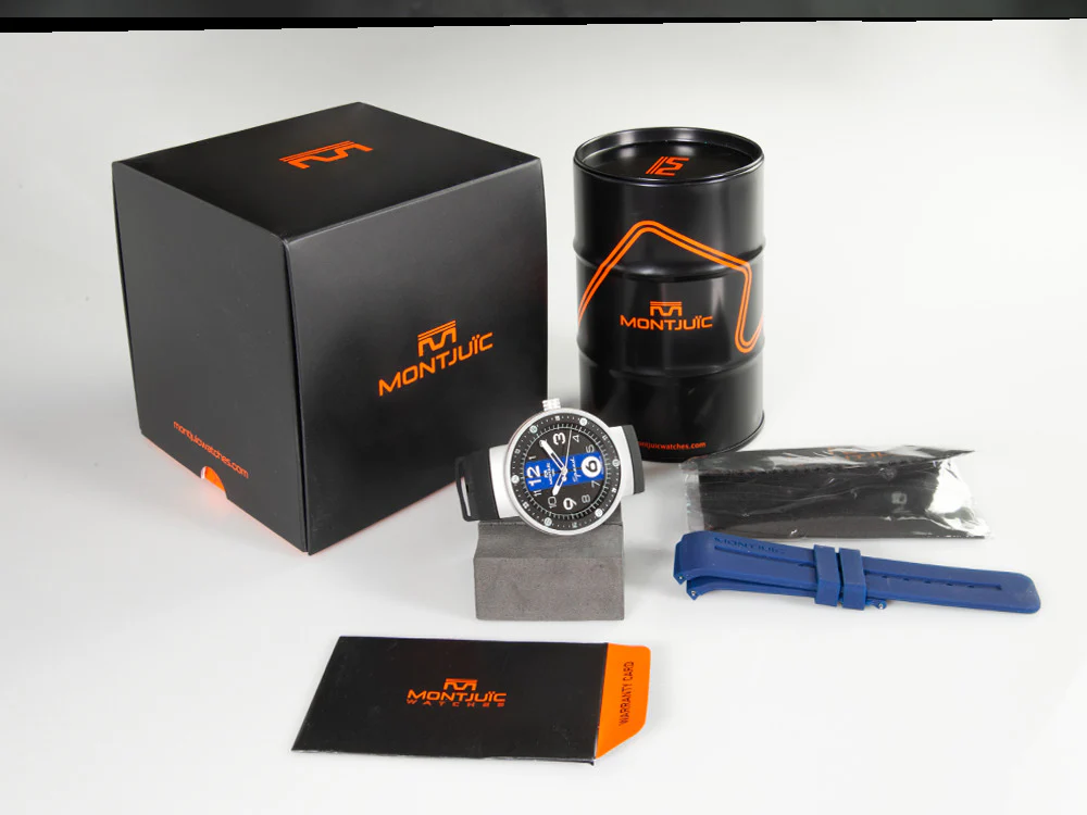 Montjuic Sport Quartz Watch, Stainless Steel 316L, Black, 43 mm, MJ1.0703.S - Image 8