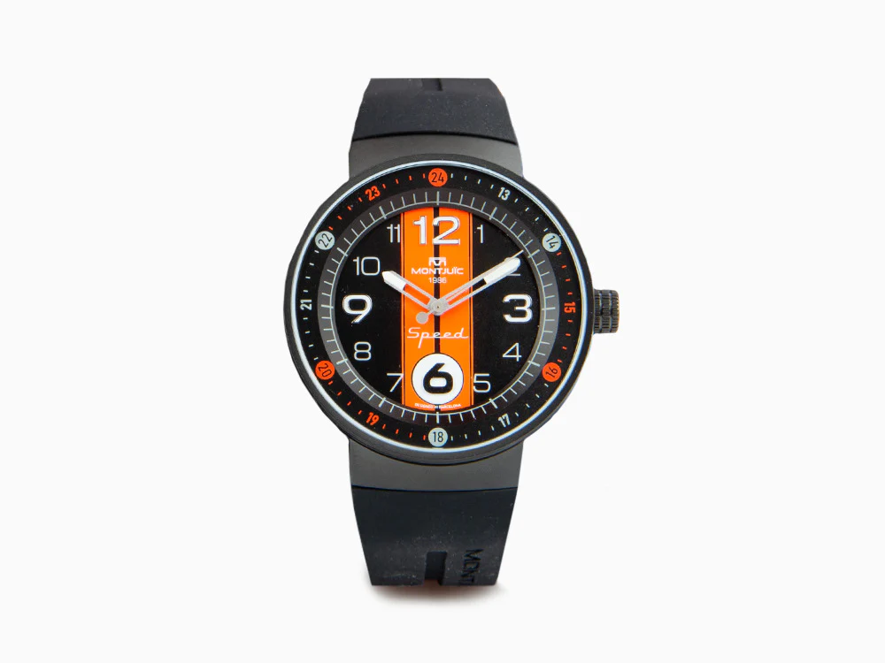 Montjuic Sport Quartz Watch, Stainless Steel 316L, Black, 43 mm, MJ1.0801.B - Image 2