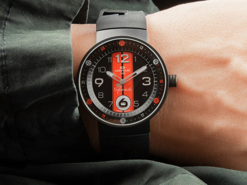 Montjuic Sport Quartz Watch, Stainless Steel 316L, Black, 43 mm, MJ1.0801.B - Image 6