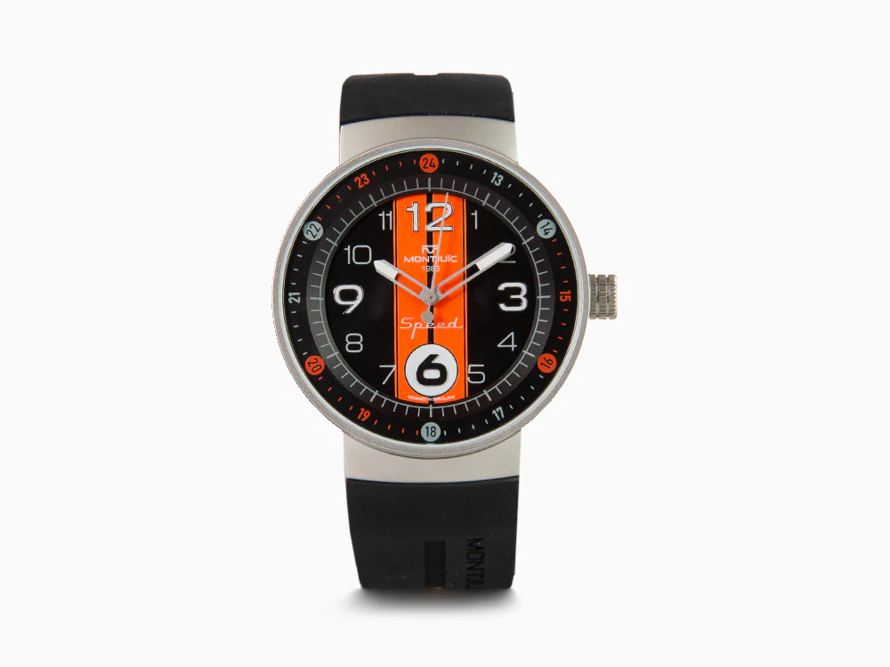 Montjuic Sport Quartz Watch, Stainless Steel 316L, Black, 43 mm, MJ1.0801.S - Image 2