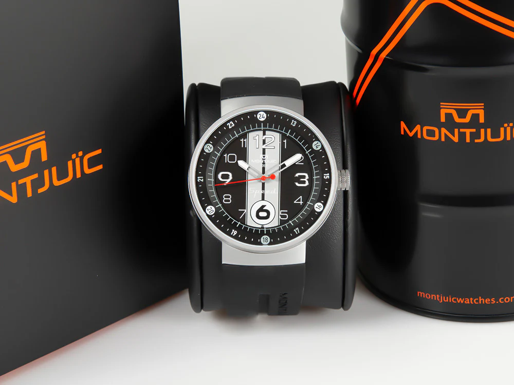 Montjuic Sport Quartz Watch, Stainless Steel 316L, Black, 43 mm, MJ1.0903.S - Image 2