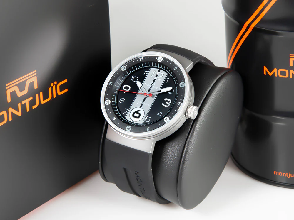 Montjuic Sport Quartz Watch, Stainless Steel 316L, Black, 43 mm, MJ1.0903.S - Image 3