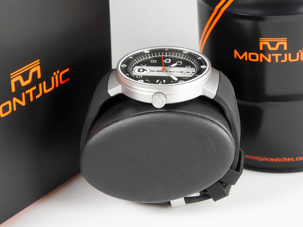Montjuic Sport Quartz Watch, Stainless Steel 316L, Black, 43 mm, MJ1.0903.S - Image 5