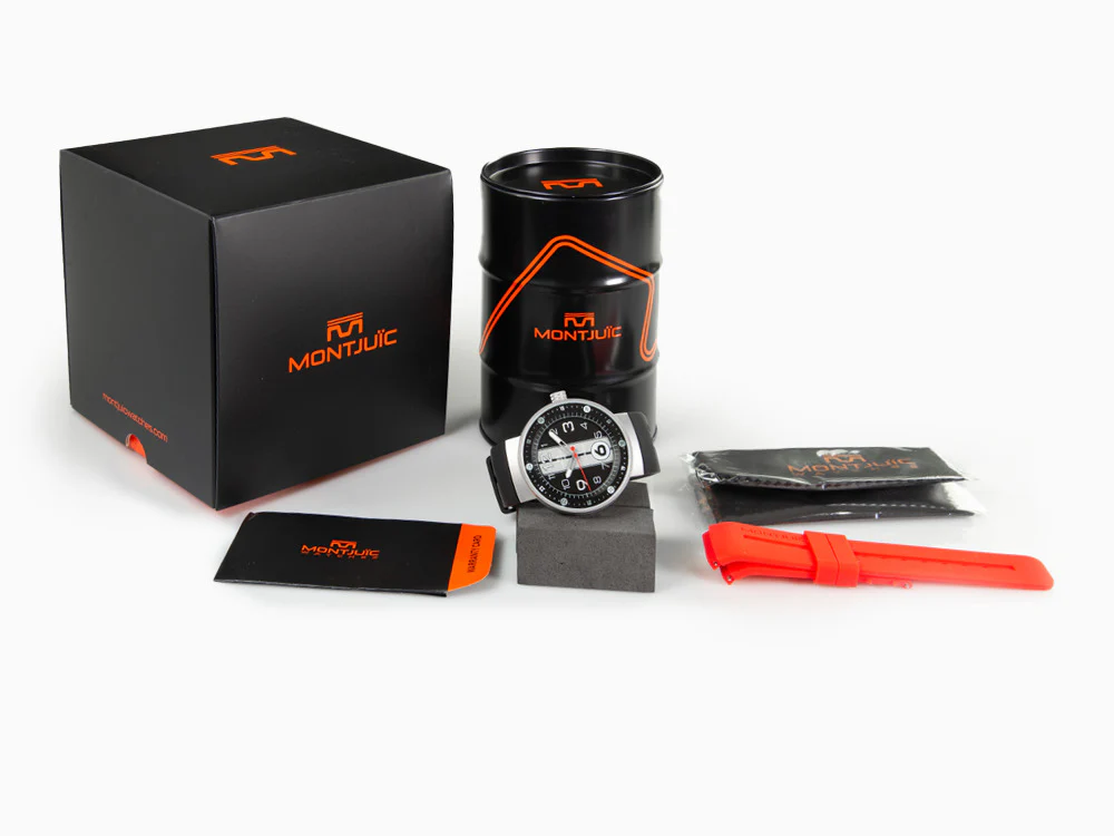 Montjuic Sport Quartz Watch, Stainless Steel 316L, Black, 43 mm, MJ1.0903.S - Image 8
