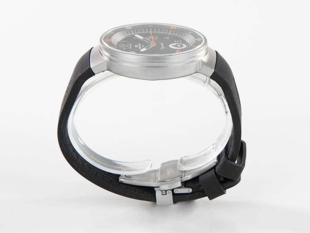 Montjuic Standard SS Quartz Watch, Stainless Steel, Black, 43 mm, MJ1.0102.S - Image 4