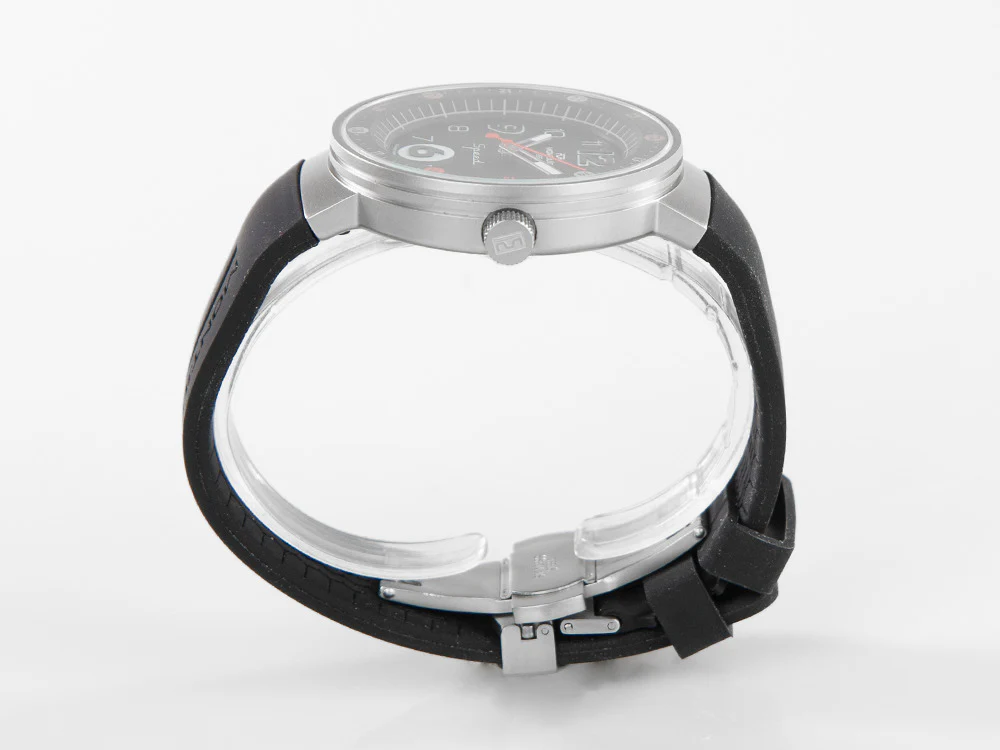 Montjuic Standard SS Quartz Watch, Stainless Steel, Black, 43 mm, MJ1.0102.S - Image 5