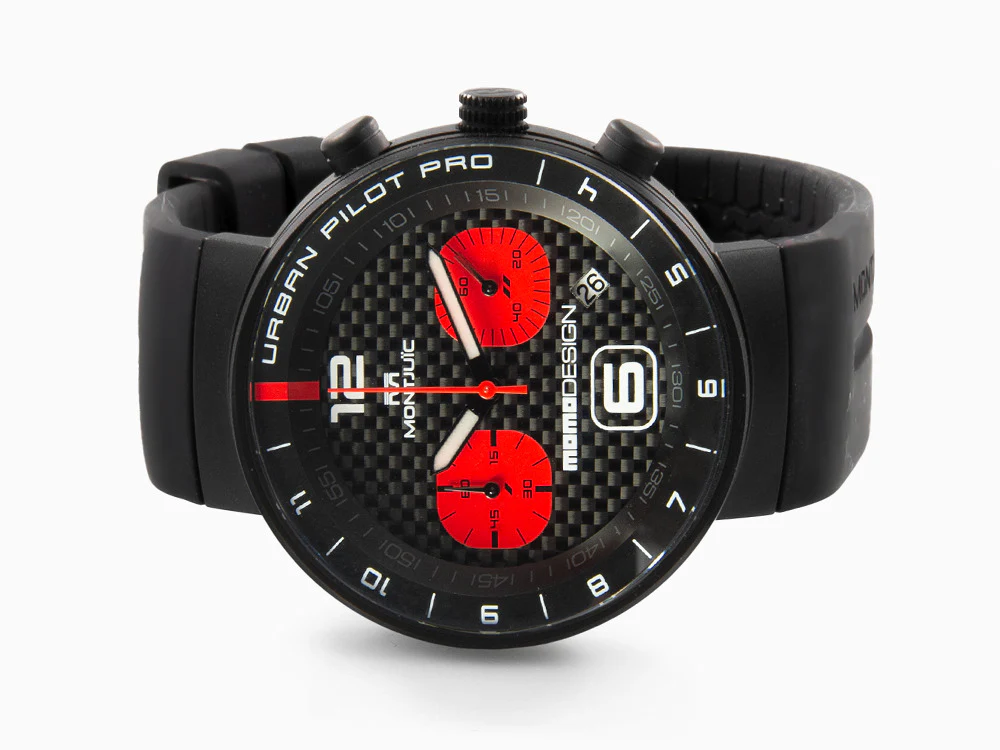 Montjuic X Momo Design Urban Pilot Red, Quartz Watch MJ2.1007MOMO.B - Image 7