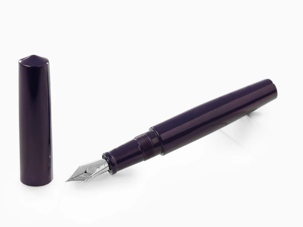 Nakaya Cigar Fountain Pen 160mm., Shobu, Ebonite, Rodhium - Image 2