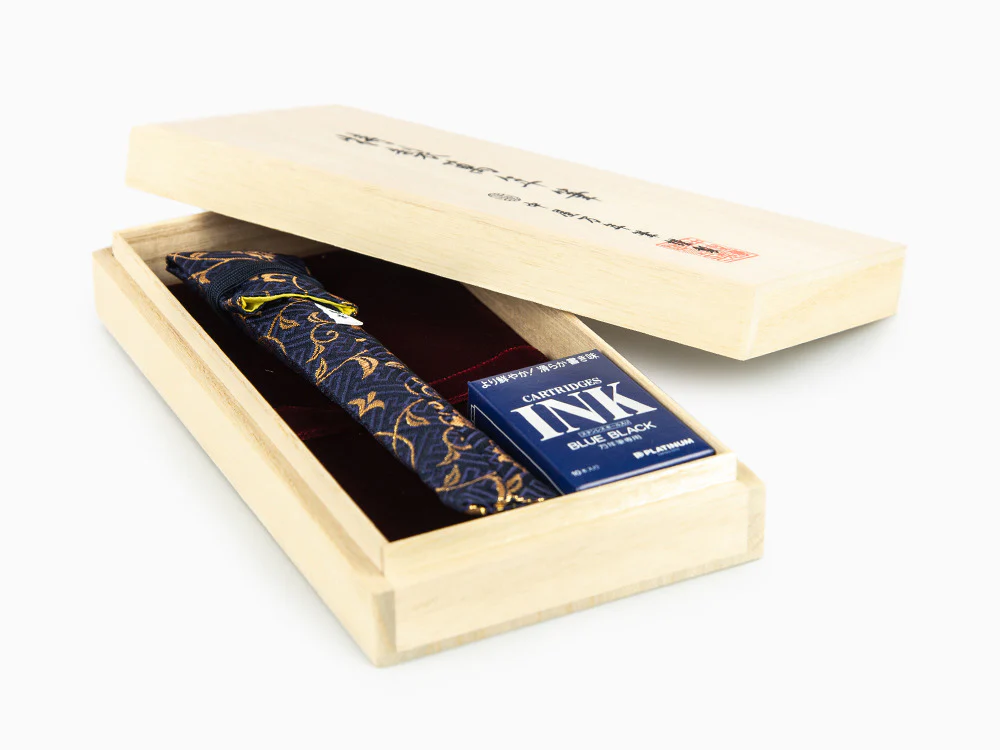Nakaya Cigar Fountain Pen Long Aka-Tamenuri, Ebonite, Urushi lacquer - Image 9