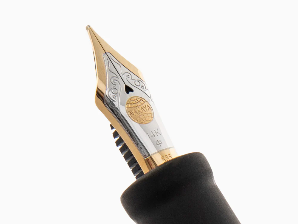 Nakaya Cigar Fountain Pen Long, Black Hairline, D-17mm, 14k Gold - Image 5
