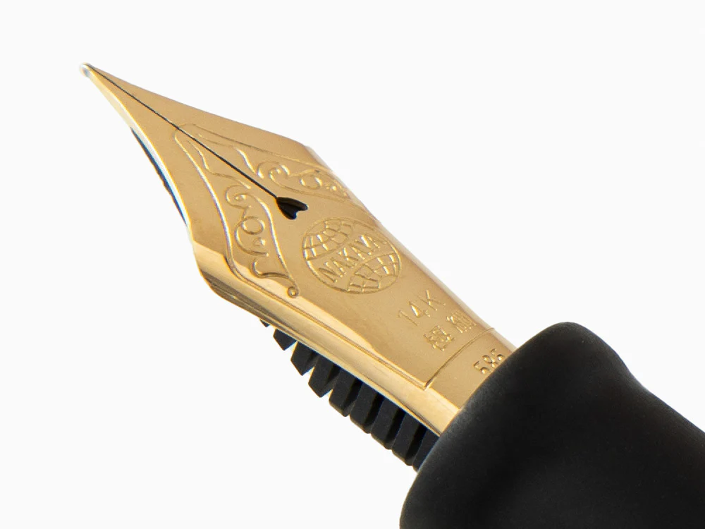 Nakaya Cigar Fountain Pen Long, Black Hairline, Ebonite - Image 5