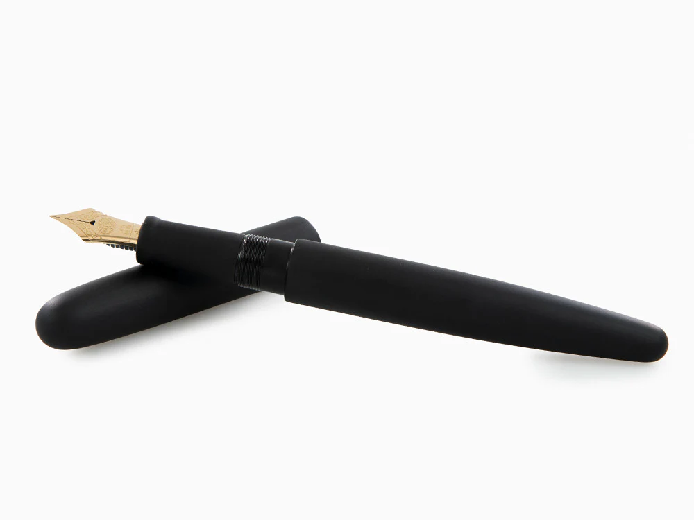 Nakaya Cigar Fountain Pen Long, Black Hairline, Ebonite - Image 8