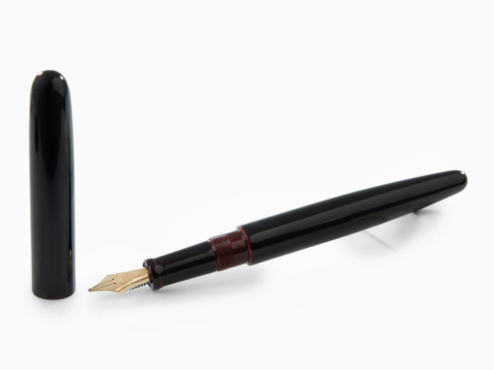 Nakaya Cigar Fountain Pen Long, Kuro-Tamenuri, Ebonite, Music - Image 2