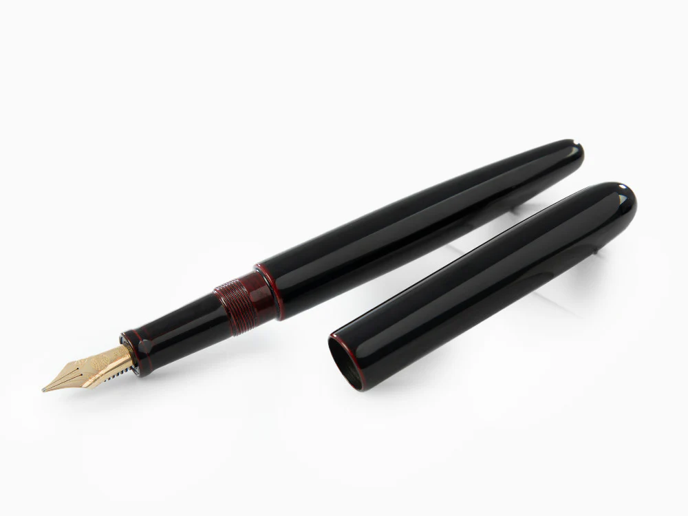 Nakaya Cigar Fountain Pen Long, Kuro-Tamenuri, Ebonite, Music - Image 4
