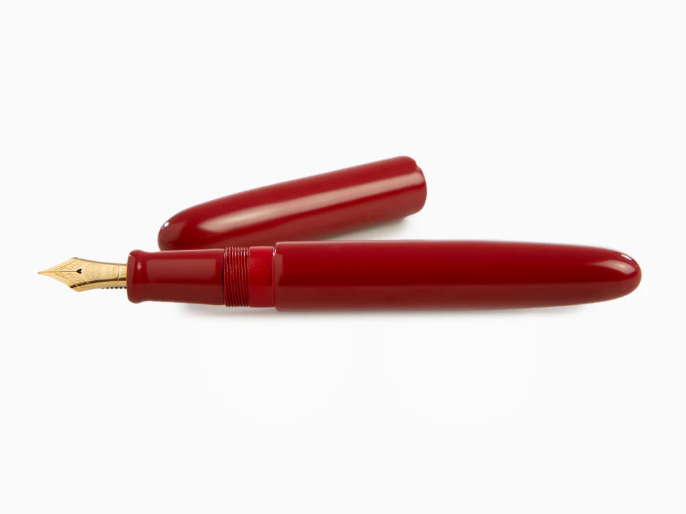 Nakaya Cigar Fountain Pen Long, Shu, Ebonite, D-17mm, 14k Gold - Image 7