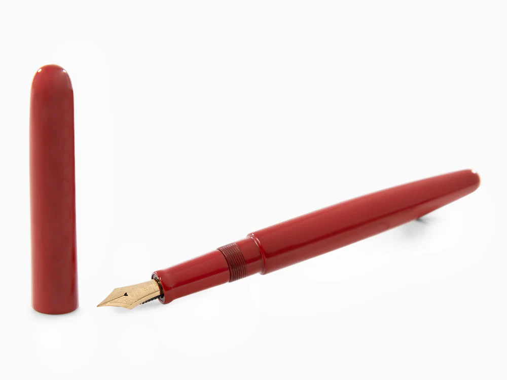 Nakaya Cigar Fountain Pen Long, Shu, Ebonite, Ebonite, 14k Gold - Image 2
