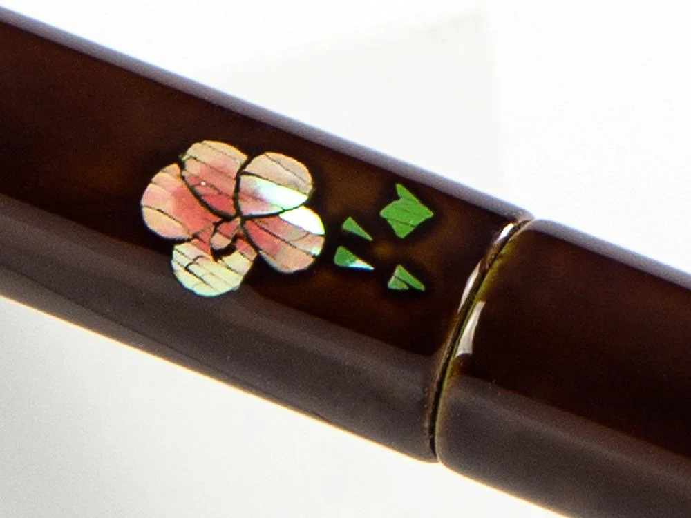 Nakaya Cigar Fountain Pen, Mukuge, Ebonite and Urushi lacquer - Image 7