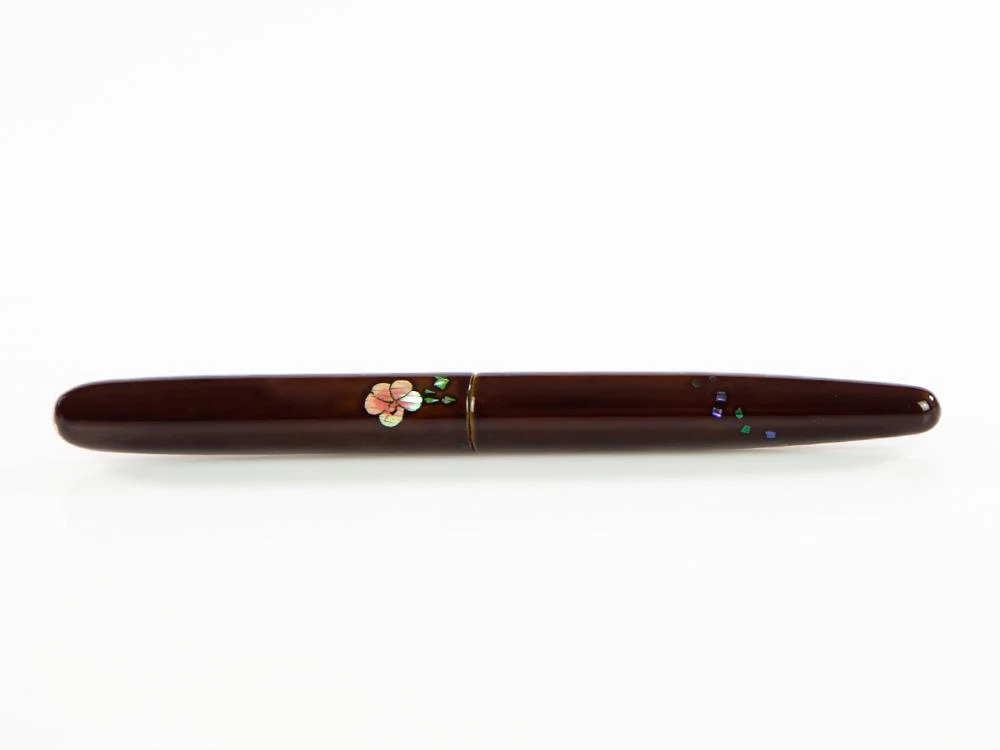 Nakaya Cigar Fountain Pen, Mukuge, Ebonite and Urushi lacquer - Image 9