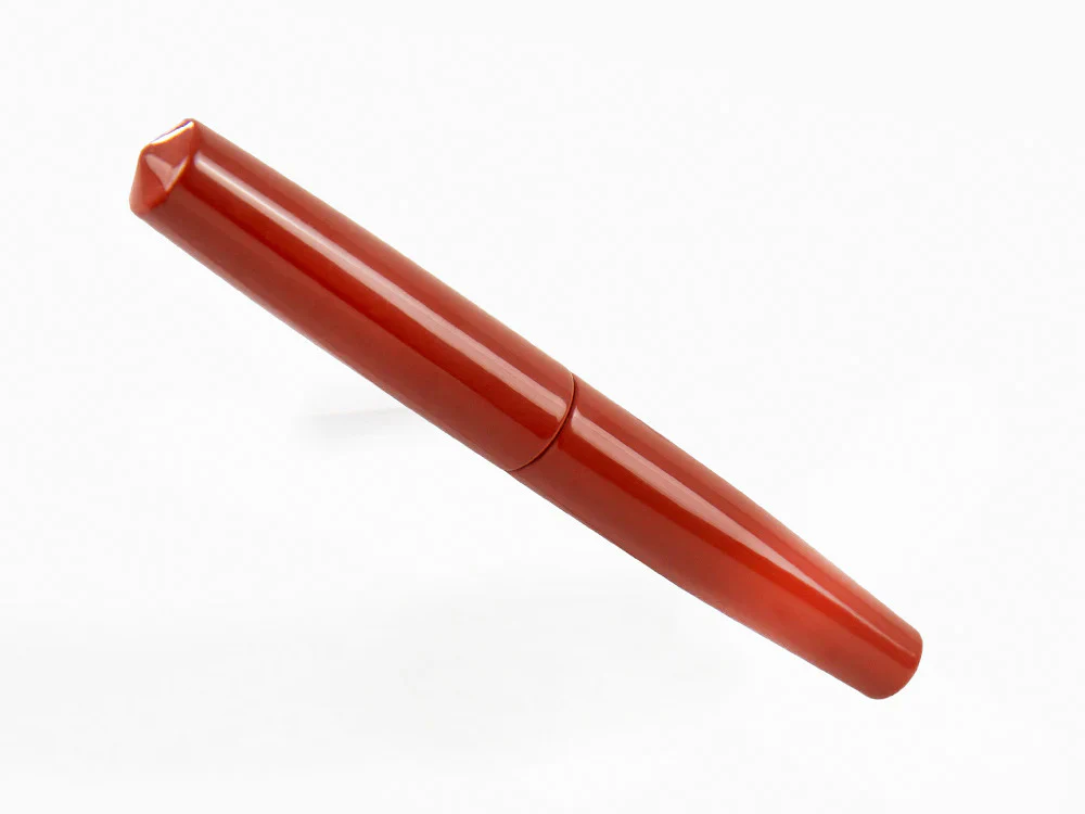 Nakaya Cigar Fountain Pen Piccolo, Arai Shu, Ebonite, Elastic, 14k Gold - Image 3