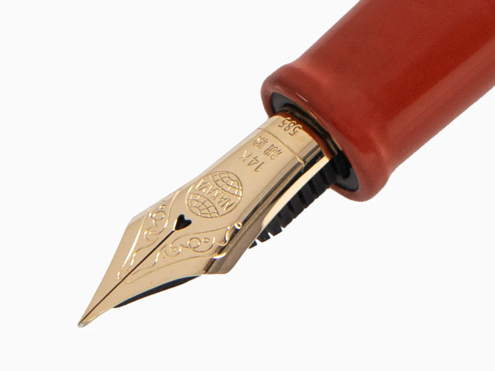 Nakaya Cigar Fountain Pen Piccolo Arai Shu, Ebonite, Urushi lacquer - Image 5